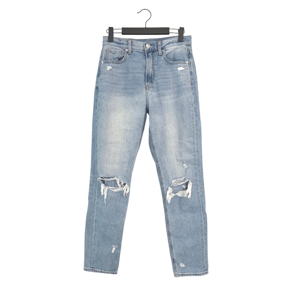 American Eagle Distressed High Rise Mom Jeans SIZE 2